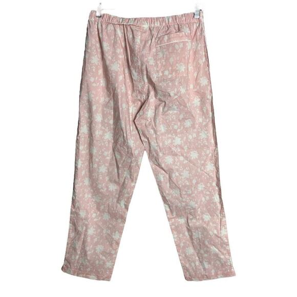 Sleepy Jones Pajama Set Blush Pink White Floral Marina Wallpaper Loungewear - Picture 6 of 10